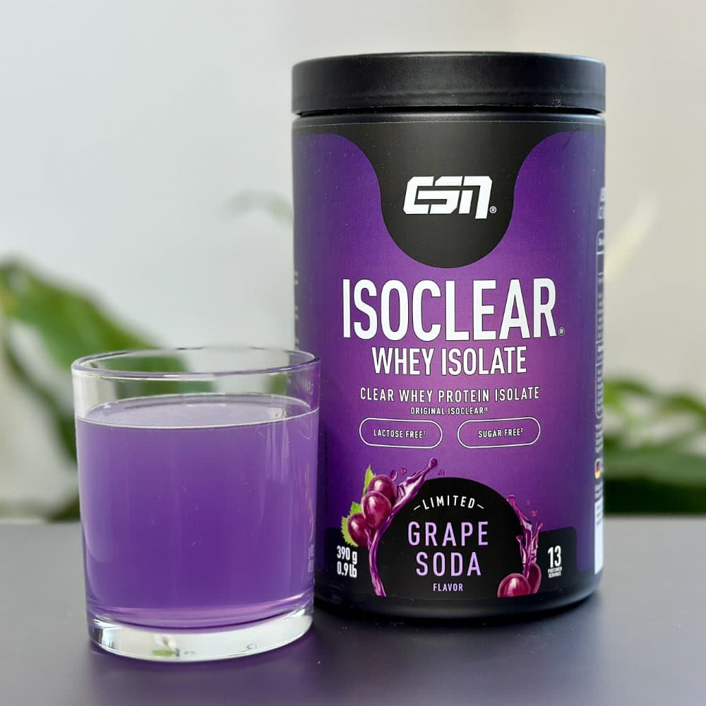 Die im Test verwendete Isoclear-Sorte Grape Soda